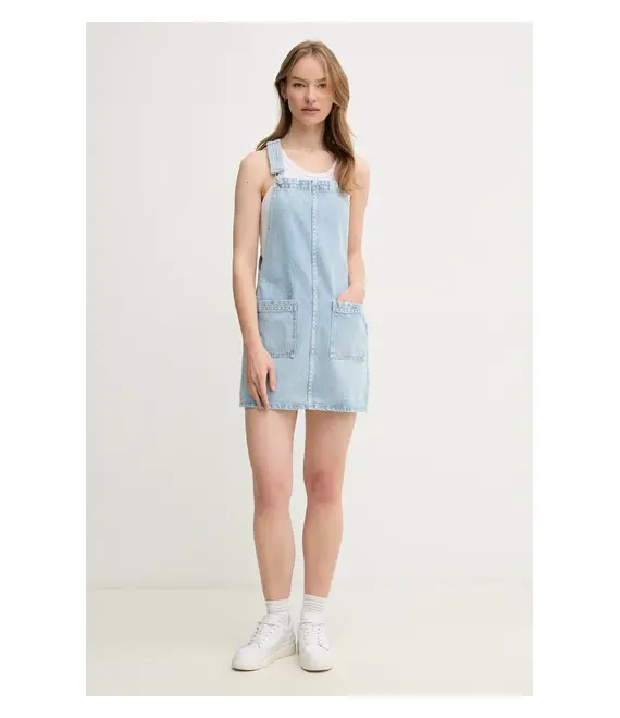 Φόρεμα τζιν Pepe Jeans VESTA STUD χρώμα: μπλε, PL953720