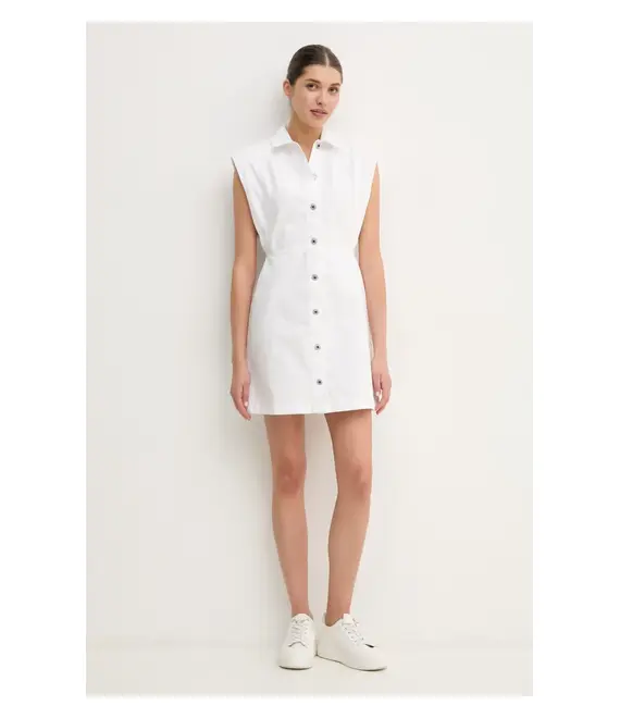 Φόρεμα τζιν Pepe Jeans CHEY WHT χρώμα: άσπρο, PL953721