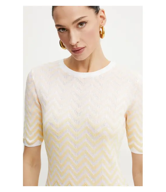 Φόρεμα Missoni χρώμα: άσπρο, DS25SG0T.BK044V