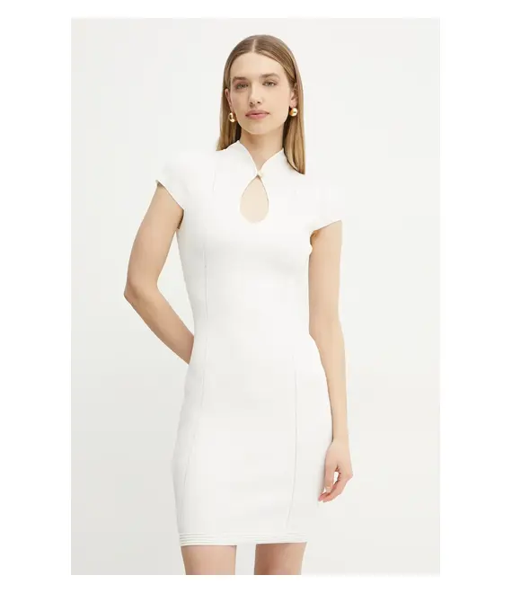 Φόρεμα Guess MALIA χρώμα: άσπρο, W5GK46 Z3L10
