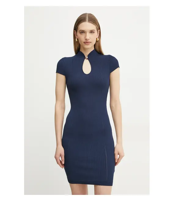 Φόρεμα Guess MALIA χρώμα: ναυτικό μπλε, W5GK46 Z3L10