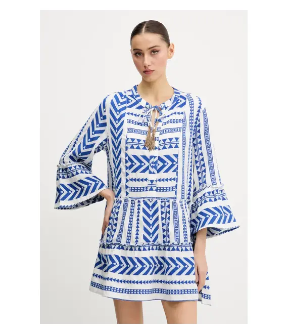 Φόρεμα Superdry χρώμα: άσπρο, W8011916A-F1W