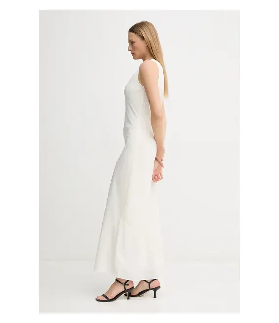Φόρεμα Calvin Klein χρώμα: μπεζ, K20K208355