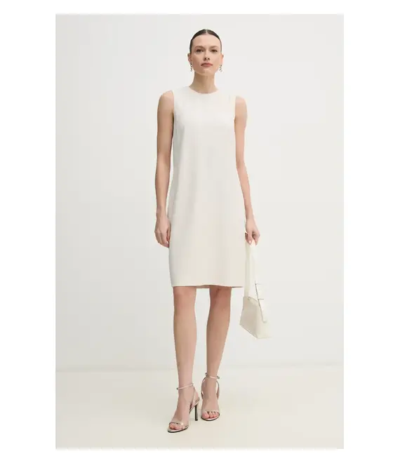 Φόρεμα Calvin Klein χρώμα: μπεζ, K20K208390