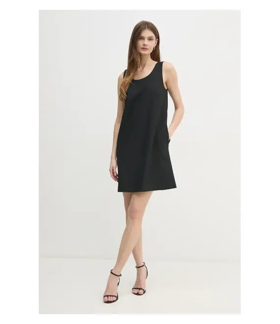 Φόρεμα Calvin Klein χρώμα: μαύρο, LV044B010G