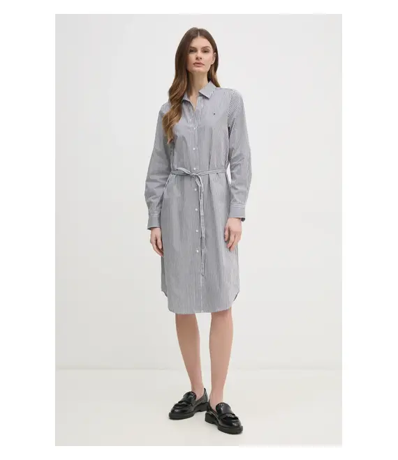 Φόρεμα Tommy Hilfiger χρώμα: άσπρο, WW0WW45581