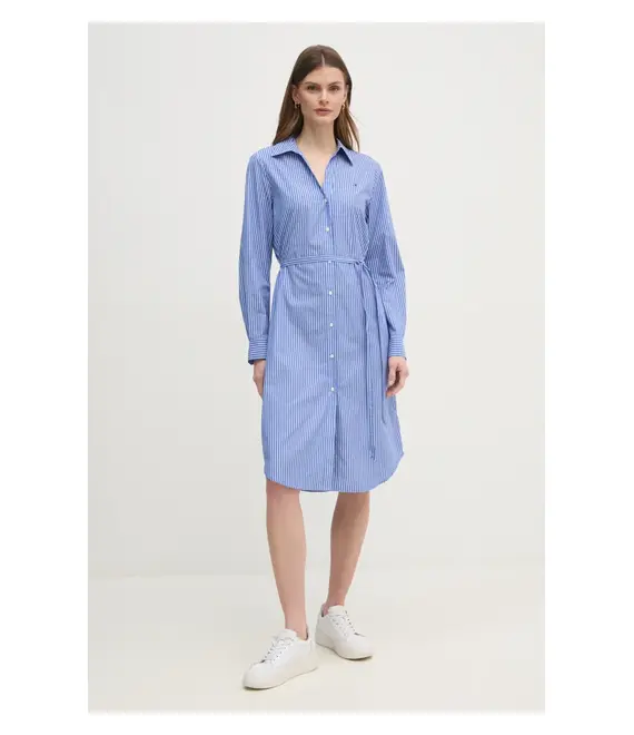 Φόρεμα Tommy Hilfiger χρώμα: μπλε, WW0WW45581