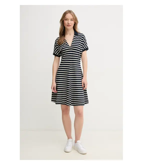 Φόρεμα Tommy Hilfiger χρώμα: ναυτικό μπλε, WW0WW44513