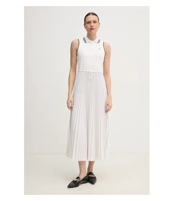 Φόρεμα Tommy Hilfiger χρώμα: άσπρο, WW0WW45167