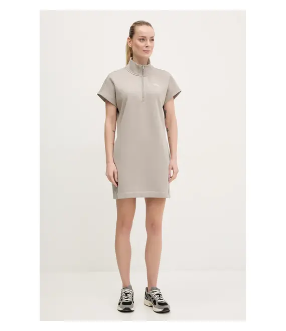Φόρεμα Dkny χρώμα: μπεζ, DP5D4895