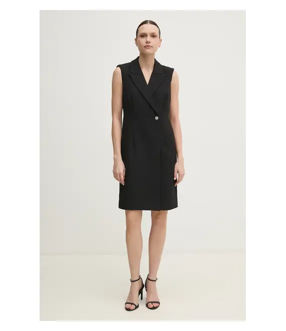 Φόρεμα Dkny χρώμα: μαύρο, DD5U1H66