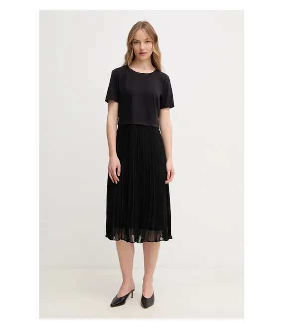 Φόρεμα Dkny χρώμα: μαύρο, DD5K1H87
