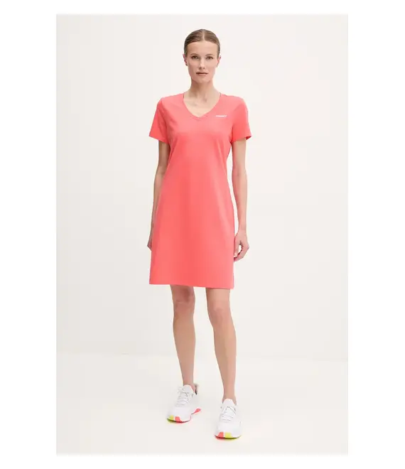 Φόρεμα Dkny χρώμα: ροζ, DP5D4902