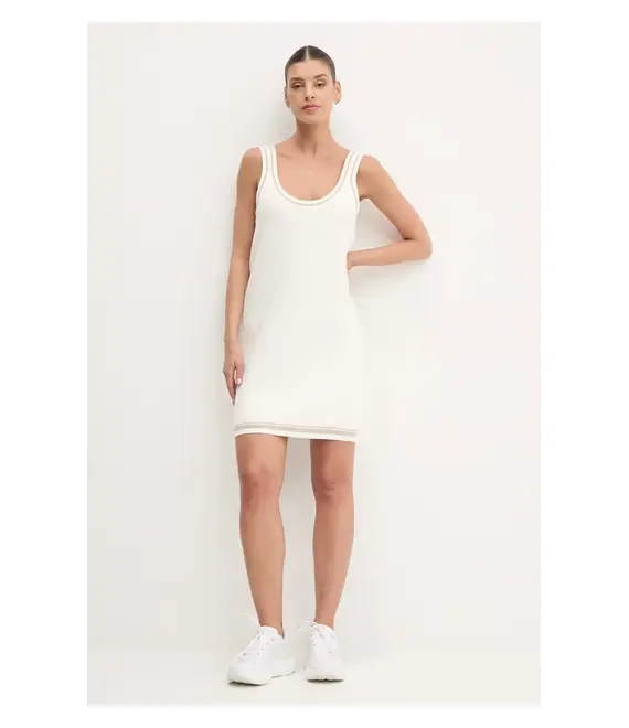 Φόρεμα Dkny χρώμα: μπεζ, DP5R6024