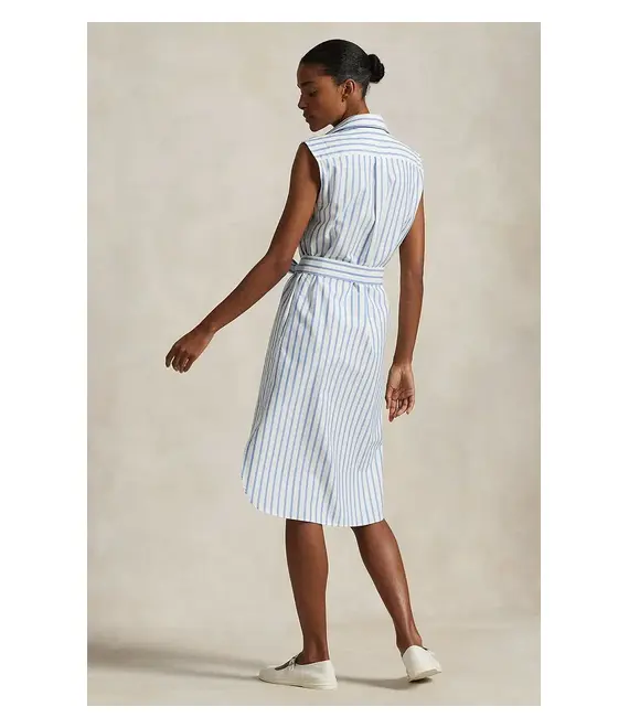 Βαμβακερό φόρεμα Polo Ralph Lauren χρώμα: μπλε, 211973767