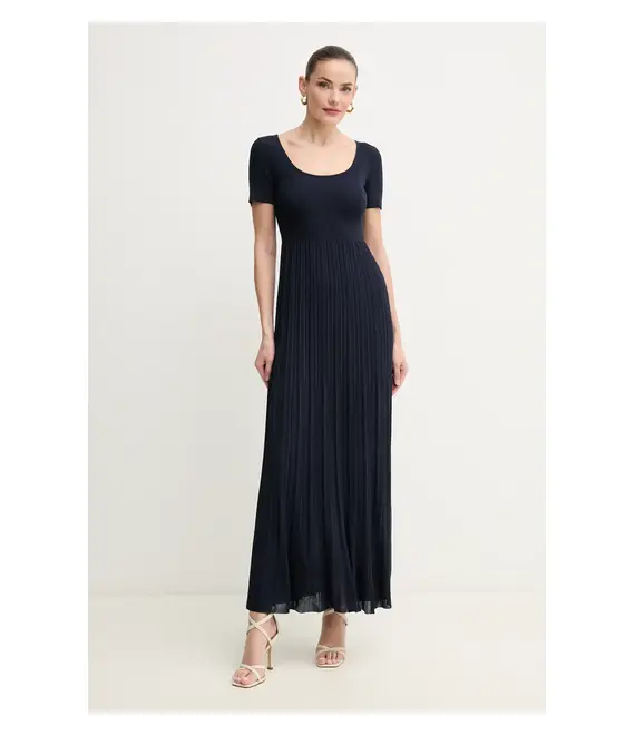 Φόρεμα MICHAEL Michael Kors χρώμα: ναυτικό μπλε, MS582XRBFD