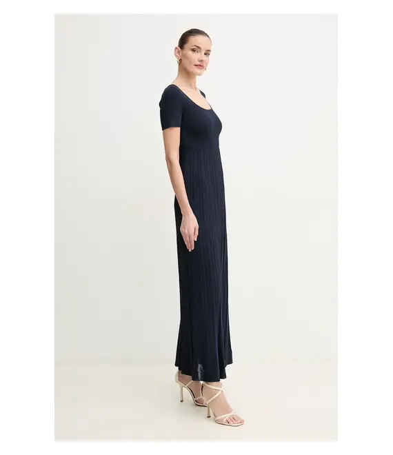 Φόρεμα MICHAEL Michael Kors χρώμα: ναυτικό μπλε, MS582XRBFD
