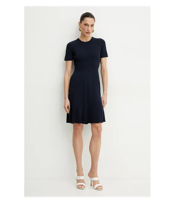 Φόρεμα MICHAEL Michael Kors χρώμα: ναυτικό μπλε, MS5830OBFD