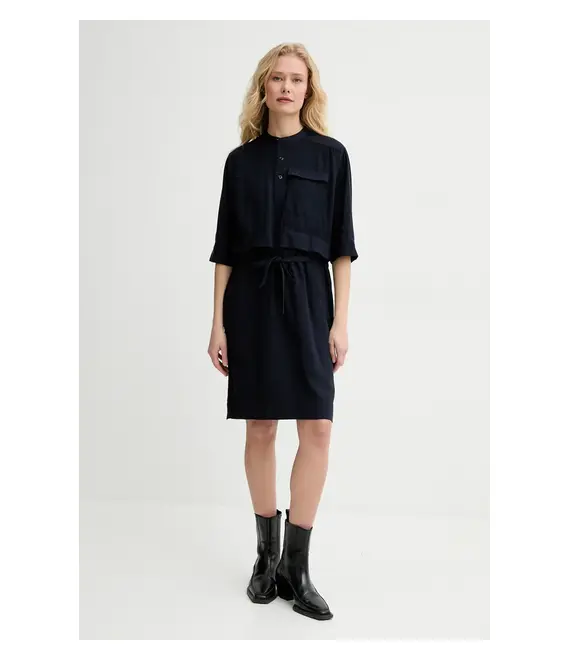 Φόρεμα G-Star Raw χρώμα: ναυτικό μπλε, D26023-D522