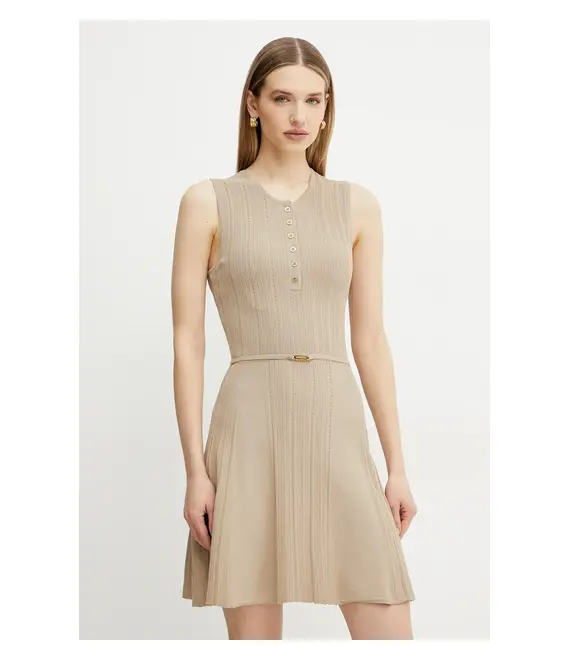 Φόρεμα Marciano Guess GIADA χρώμα: μπεζ, 5GGK26 5874Z