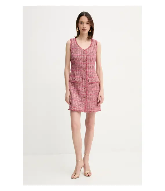 Φόρεμα Marciano Guess CLAUDIA χρώμα: ροζ, 5GGK17 7302A