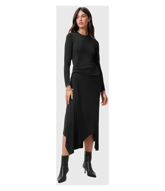 Φόρεμα AllSaints RIVI χρώμα: μαύρο, W007DC