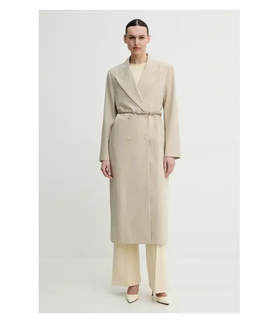 Παλτό ISABELLE BLANCHE χρώμα: μπεζ, IS25SS-J062-T003