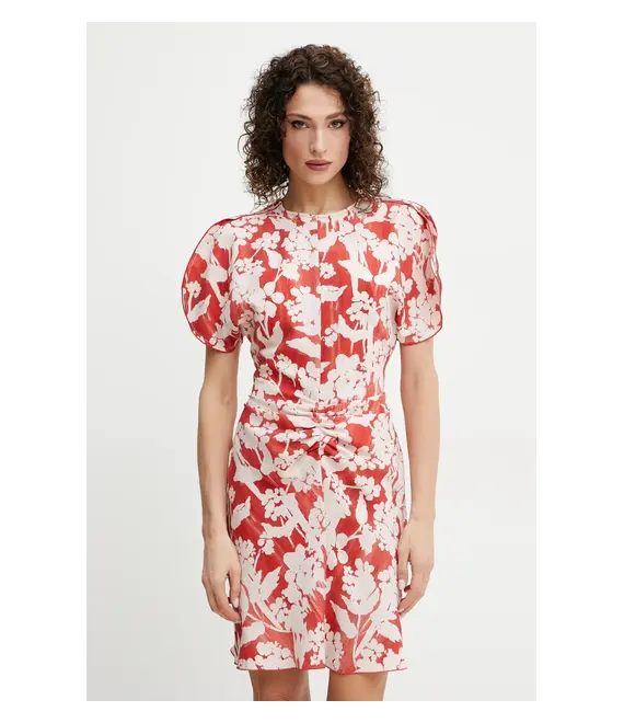 Φόρεμα Victoria Beckham χρώμα: ροζ, 1225WDR006087G