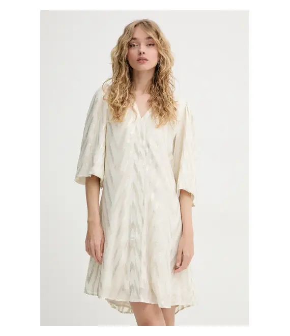 Φόρεμα Bruuns Bazaar χρώμα: μπεζ, BBW4579