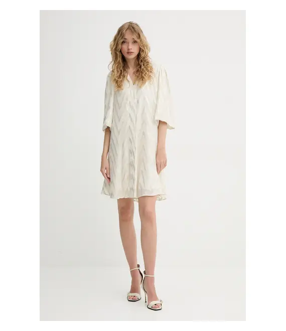 Φόρεμα Bruuns Bazaar χρώμα: μπεζ, BBW4579