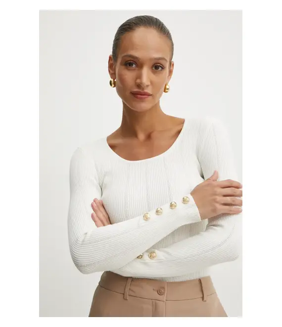Πουλόβερ Marciano Guess GRACE χρώμα: μπεζ, 5RGR26 5810Z