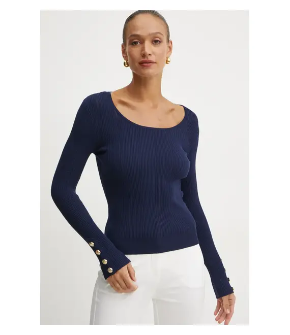 Πουλόβερ Marciano Guess GRACE χρώμα: ναυτικό μπλε, 5RGR26 5810Z