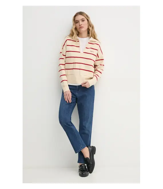 Πουλόβερ Pepe Jeans PRISCILLA χρώμα: μπεζ, PL702272