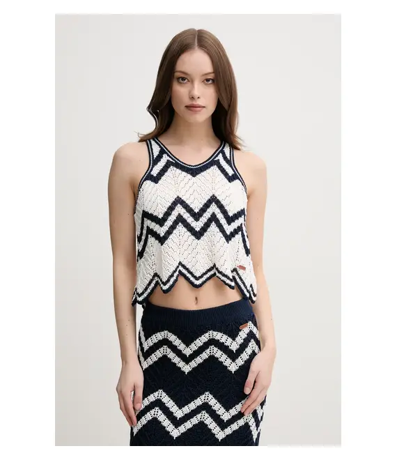 Μπλουζάκι Pepe Jeans OLLIE TOP χρώμα: μπεζ, PL702284