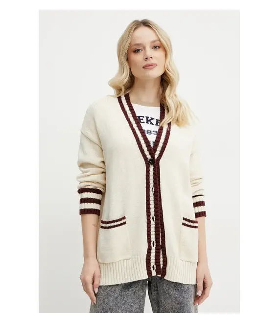 Πλεκτή ζακέτα Weekend Max Mara χρώμα: μπεζ, 2515341061600