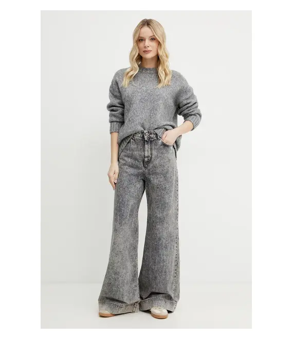 Πουλόβερ με προσθήκη μαλλιού Weekend Max Mara γυναικείο, χρώμα: γκρι, 2515361091600