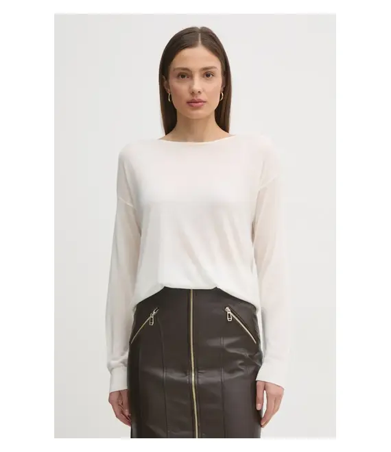 Πουλόβερ United Colors of Benetton χρώμα: μπεζ, 103VD10AV