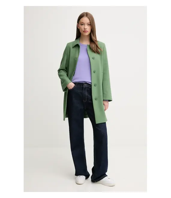 Βαμβακερό πουλόβερ United Colors of Benetton χρώμα: μοβ, 1091D10D7