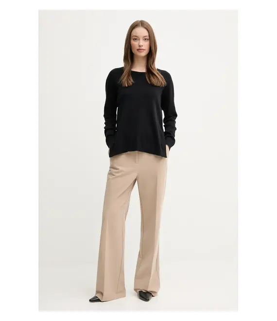 Βαμβακερό πουλόβερ United Colors of Benetton χρώμα: μαύρο, 1091D10D7