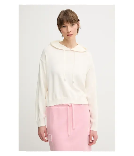 Βαμβακερό πουλόβερ United Colors of Benetton χρώμα: μπεζ, 1294D203T