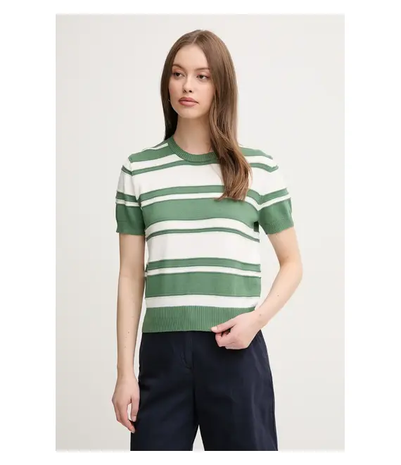 Βαμβακερό πουλόβερ United Colors of Benetton χρώμα: πράσινο, 1294E10D0