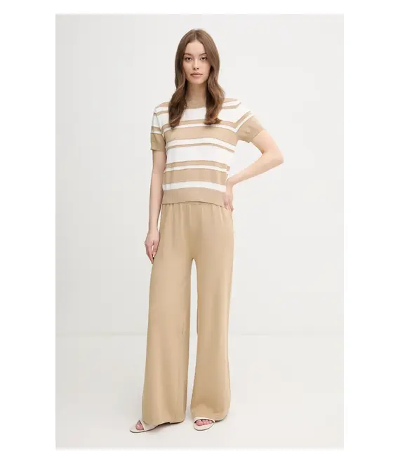 Βαμβακερό πουλόβερ United Colors of Benetton χρώμα: μπεζ, 1294E10D0