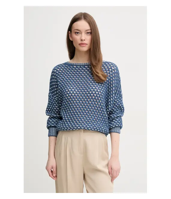Πουλόβερ United Colors of Benetton χρώμα: ναυτικό μπλε, 1194E10D9