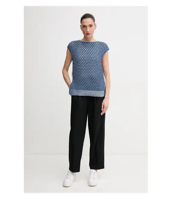 Γιλέκο United Colors of Benetton χρώμα: ναυτικό μπλε, 1194E10DE