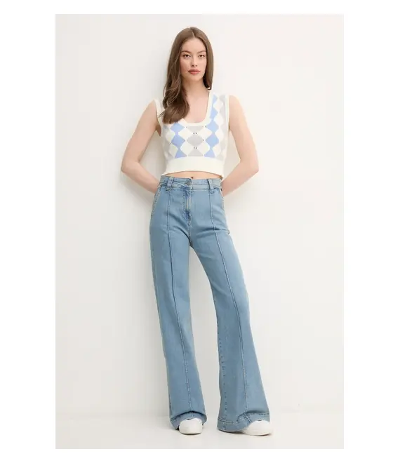 Γιλέκο United Colors of Benetton χρώμα: μπεζ, 124ME10DI