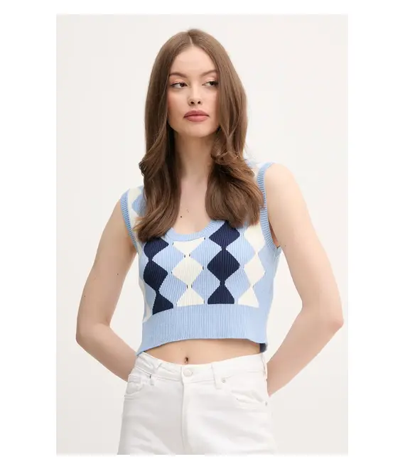 Γιλέκο United Colors of Benetton χρώμα: μπλε, 124ME10DI