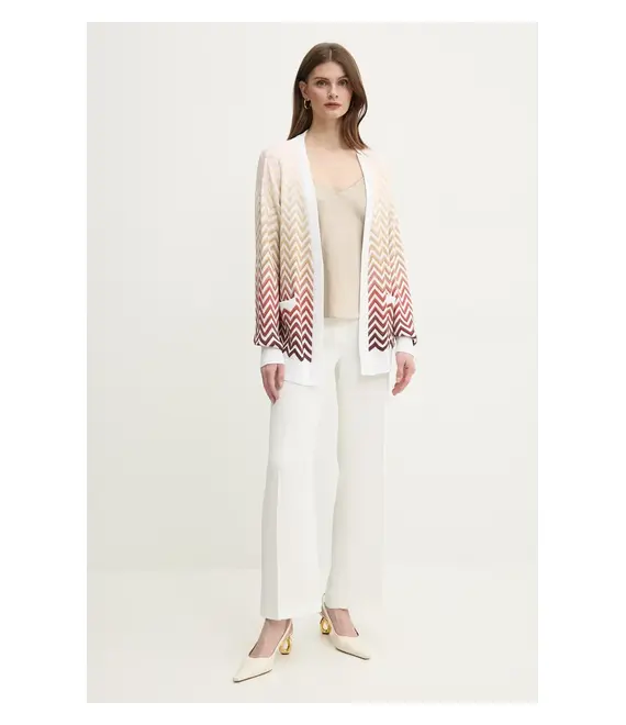 Πλεκτή ζακέτα Missoni χρώμα: άσπρο, DS25SM07.BK044V