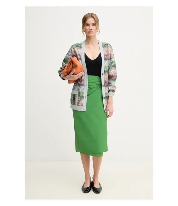 Πλεκτή ζακέτα Missoni χρώμα: πράσινο, DS25SM0I.BC0051