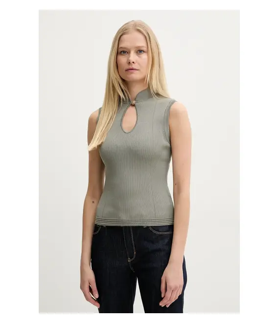 Μπλουζάκι Guess MALIA χρώμα: πράσινο, W5GR10 Z3L10