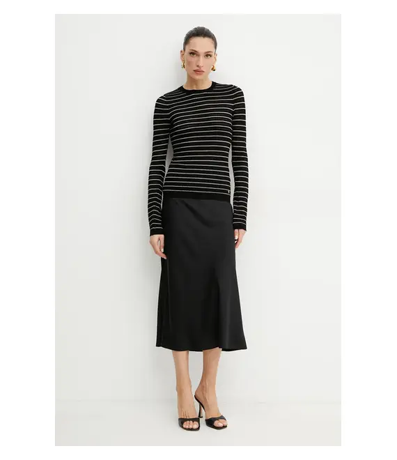 Πουλόβερ Guess KYLA χρώμα: μαύρο, W5GR14 Z3MS0